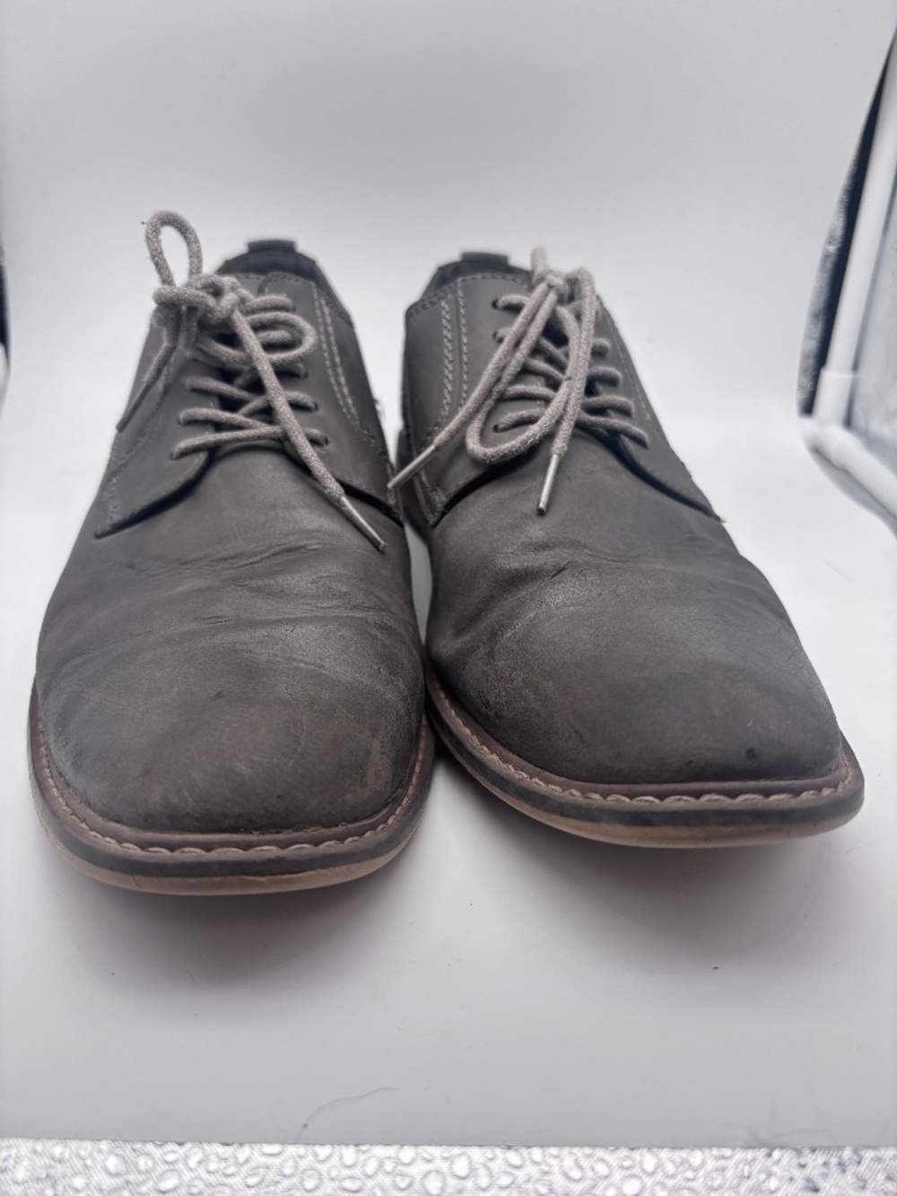Men's Steve Madden dress shoes, gray, size 10
